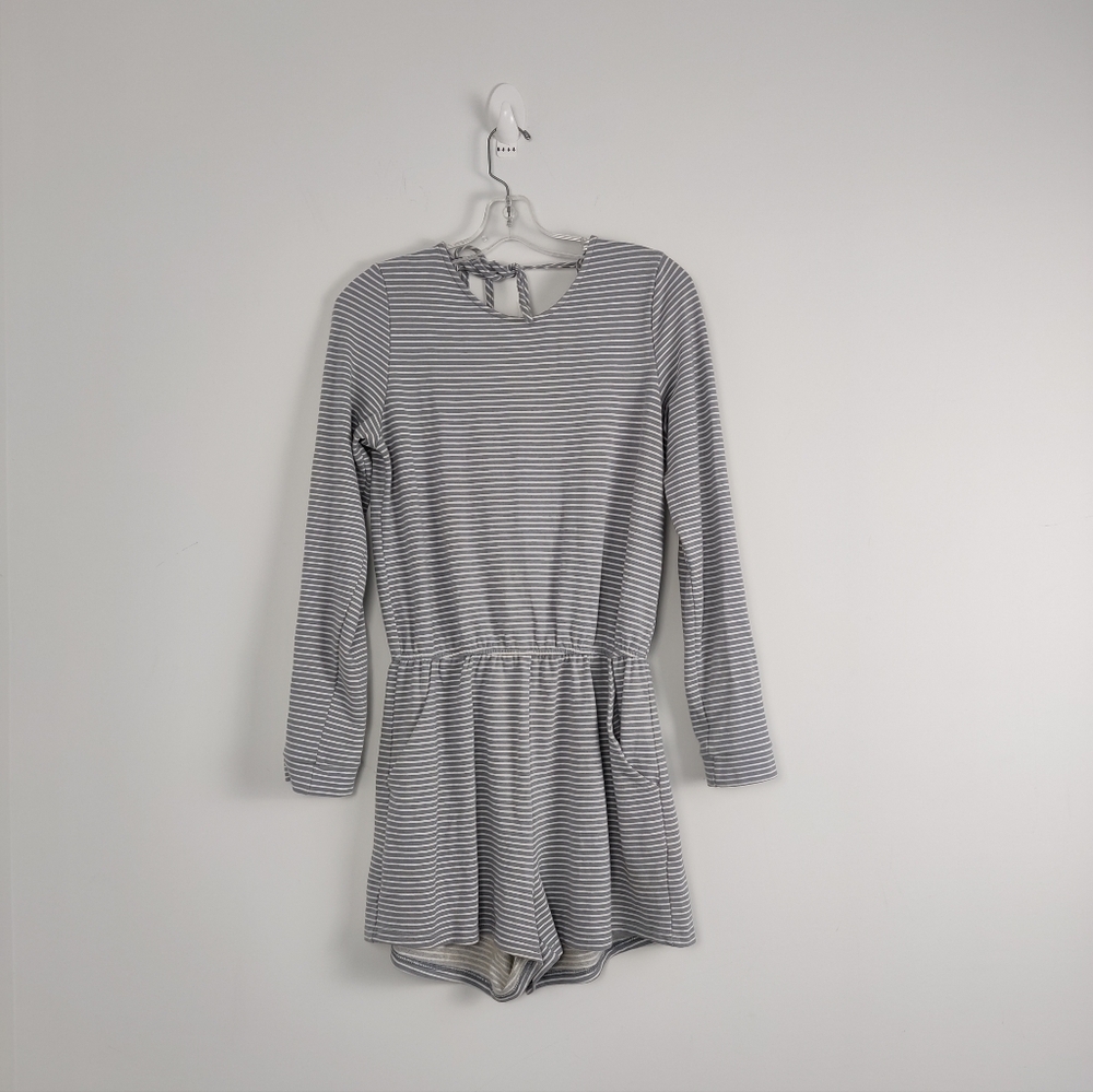 Women's Honey Punch Striped Cotton Jumpsuit Size M